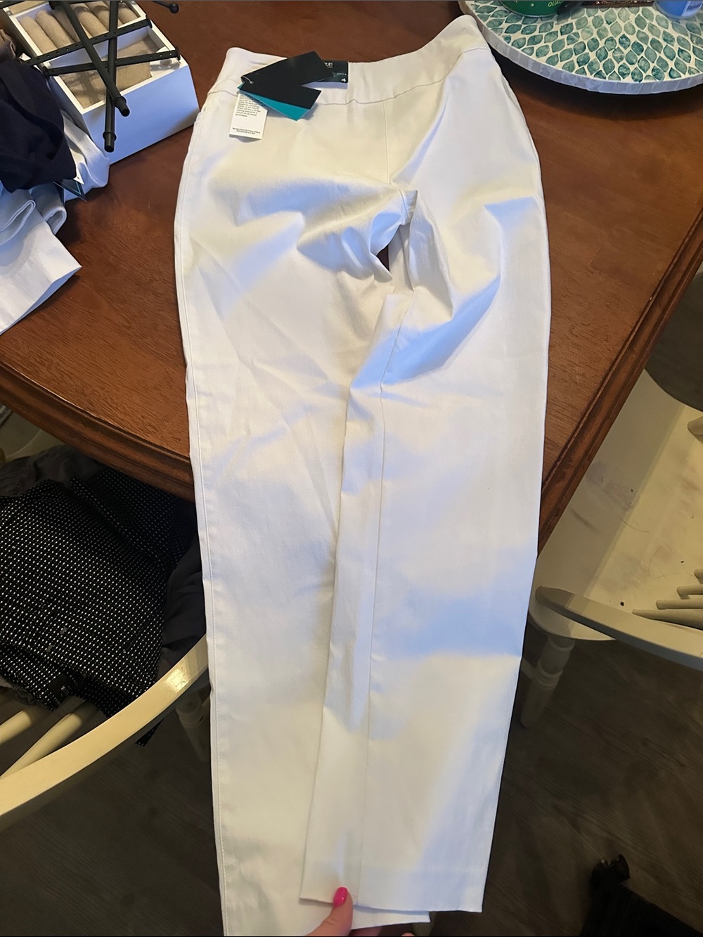 Attyre White Women's Straight-Leg Pants